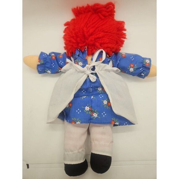 Vintage Raggedy Ann Doll 13" Tall Hasbro Softies Tag Toy - Picture 3 of 3